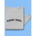 thumbnail image 3 of Saint Paul, Text Men Sweatshirt, Male 3X-Large, 3 of 4