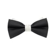 thumbnail image 1 of INSPIRAR CHIC Corbata de Pajarita Vintage de Dos Colores para el Día del Padre para Banquete, Boda, Fiesta y Más, Negro-Blanco, Talla Única, 1 of 4