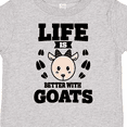thumbnail image 4 of Inktastic Life is Better with Goats Boys or Girls Toddler T-Shirt, 4 of 5