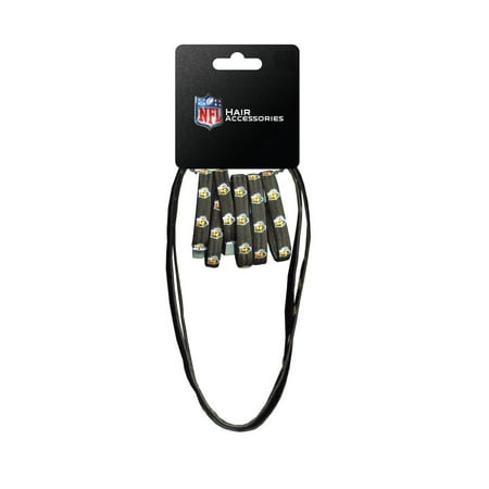 NFL Cincinnati Bengals Hair Accessory 6-Elastic Ponytail Bands and 2-Elastic ...