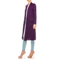 thumbnail image 3 of Women's Casual Relexed Fit Side Pockets Long Cardigan, 3 of 4