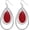 Red, variant on Waterdrop Beads Dangle Earrings for Women Boho Natural Shell Colorful Geometric Drop Statement Earrings for Western Women[a7770]