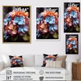 thumbnail image 4 of Designart "Rainbow Fusion With Hydrangea Blooms I" Hydrangea Floater Framed Wall Decor, 4 of 5