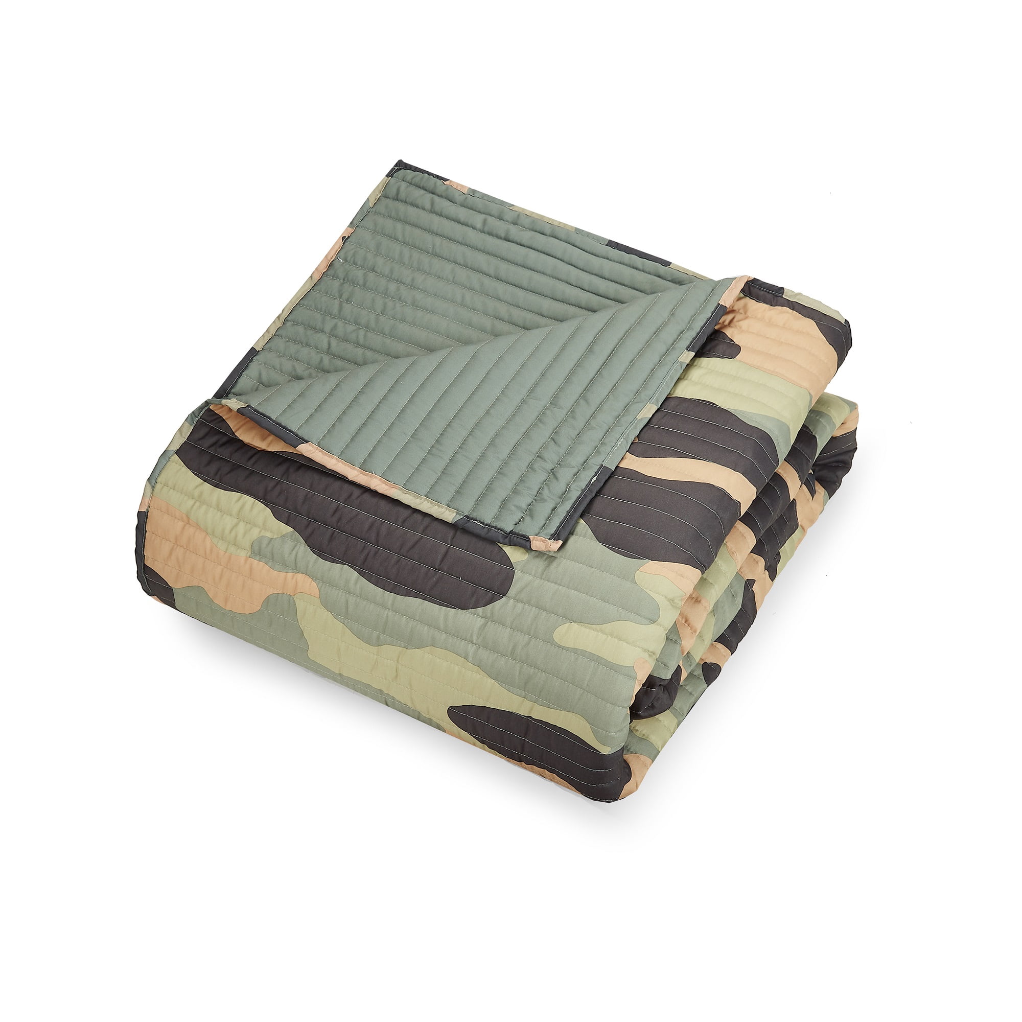 Urban Playground Kids and Teens Camouflage Green 2-Piece Quilt Set, Twin