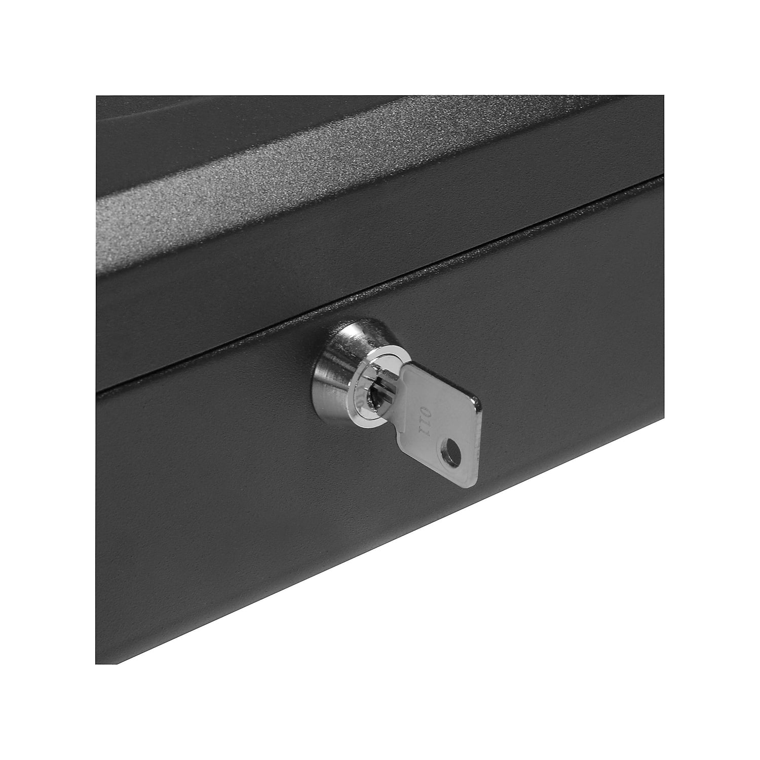 Barska Small Key Lock Cash Box 3 Compartments Black CB11830