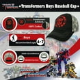 thumbnail image 3 of Transformers Autobot Logo Black and Grey Baseball Cap - Size Boys [6014], 3 of 6