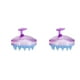 thumbnail image 1 of Vogacara Champú de silicona de alta calidad, 1 unidad, cepillo de masaje para el cuero cabelludo, de cabello, limpieza, exfoliante, púrpura transparente 2piezas, 1 of 6