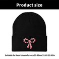 thumbnail image 3 of Bows Simple Street Hat Trendy Portable Hat Decoration Adult Children's Hat for Cold Weather Accessory royal blue, 3 of 4