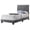 Gray, variant on Twin Size Adjustable Bed Base, Charming Purple Twin Bed For Stylish Spaces, Purple Bed Frames,Velvet Platform Bed Frames, Furniture Bedroom Furniture Beds, Frames & Bases