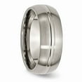 thumbnail image 4 of Titanium Grooved 8mm Brushed and Polished Band Size: 9; for Adults and Teens; for Women and Men, 4 of 6