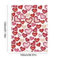 thumbnail image 3 of Valentine's Day Gift Red Heart Blanket, Cozy Valentine Throw Blankets Couch Blankets, Red Pink Hearts Blankets and Flannel Blankets, Soft Warm Valentine's Day Bed Blankets, Lightweight, 3 of 7