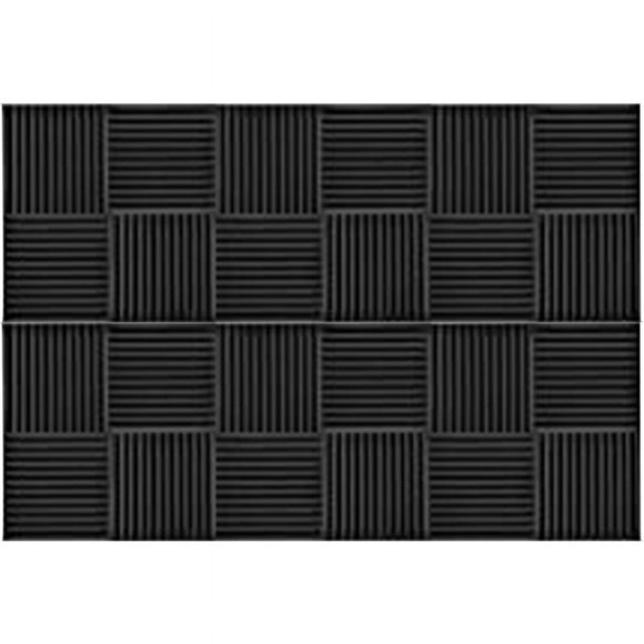 24PCS Sound Absorber Acoustic Foam Sound Insulation Wall Sound Insulation for Podcasts Reduce Noise (30 x 30 x 2.5 cm)