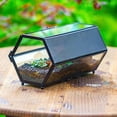 thumbnail image 3 of NCYP Small Stainless Steel Hexagon Shaped Enclosure Terrarium with Mesh, 4.7x7.8x4.1 inches Tabletop Jumping Spider, Small Insect Habitat, Horizontal Placed (Terrarium Only), 3 of 12