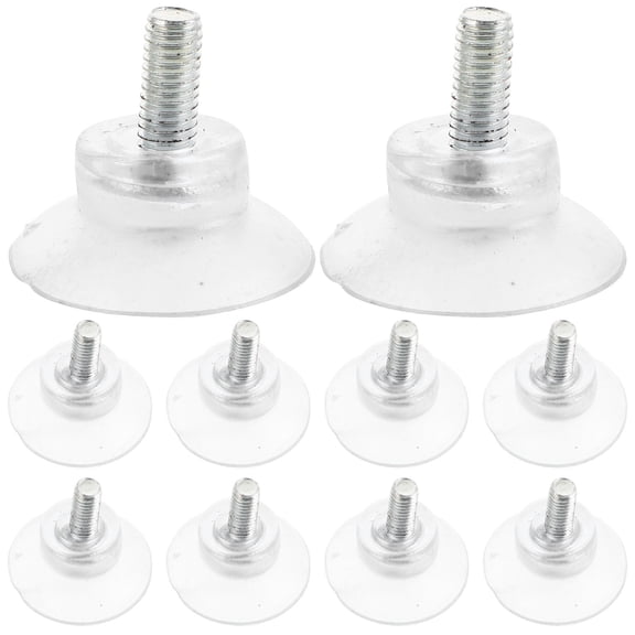 Amosfun 10pcs Strong Suction Cup Tabletop Suction Pad PVC Nonslip Surface Coffee Table