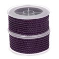 thumbnail image 1 of 2uds Nylon Hilo Cordel Rebordear Cordón 3mm Extrafuerte Trenzado Nylon Artesanía Cuerda para Pulseras Joyería Fabricación Bricolaje Artesanías 4M/13 Pies, Oscuro Púrpura Unique Bargains cordón de abalorios, 1 of 7