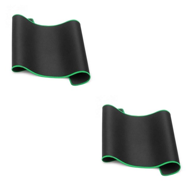 Youkk Non Wear Resistant Computer mouse pad Notebook Soft Edge Seamed Mouse Pad Office Rubber Fabric Mat Multiple size green 280*350*3mm 2Set