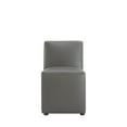 thumbnail image 4 of Manhattan Comfort Anna 19.69" Faux Leather Armless Dining Chair in Pewter (2 Pc), 4 of 10