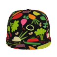 thumbnail image 2 of Balery Baseball Cap Flat Bill Hats for Men Adjustable Size for Running Workouts and Outdoor Activities All Seasons Dad Hat(Cartoon Vegetables ), 2 of 9