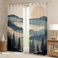 thumbnail image 2 of Homewish Natural Botanical Black Out Curtains,Pine Tree Curtains Pack of 2 (42x63 Each),Beige Green Bedroom Curtains For Adults,Luxury Bedroom Decor, 2 of 6