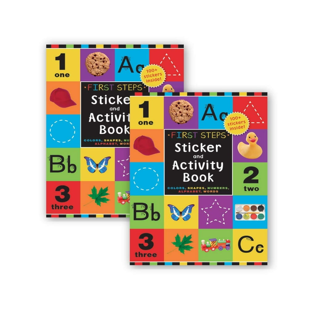 BTHERE Bundle of 2 Sticker Activity Books, Included 2 First Steps
