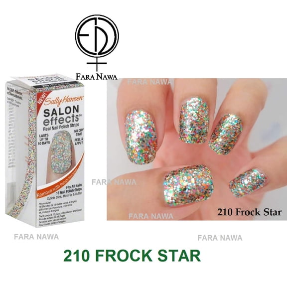 Coty Sally Hansen Salon Effects Real Nail Polish Strips, 16 ea