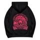 thumbnail image 4 of Sudadera con capucha Pink Palm Puff Gotyou gráfica rosa para niñas Negro XL, 4 of 6