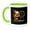 Green/White, variant on 3drose, Image of Christmas Santa Claus Monogram- Letter K- Not Foil Embossed, 15oz Two-tone Red Mug