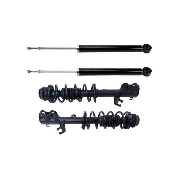 Front and Rear Shock Strut and Coil Spring Kit 4 Piece - Compatible with 2012 - 2019 Nissan Versa 2013 2014 2015 2016 2017 2018