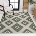 thumbnail image 5 of JONATHAN Y TUSCAN SUN 3 x 5 Area Rug, Lior Geometric Moroccan Diamond - Green/Cream, TSN202D-3, 5 of 9