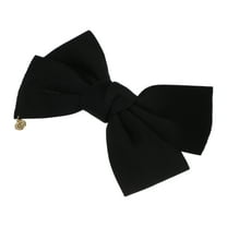Unique Bargains 1 Pc Classic Bow Hair Clips Hairdo Clip for Women 5.51"x3.54"x1.38" Black