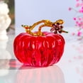 thumbnail image 4 of Hand Blown Glass Pumpkin Figurine Unique Collectible Ornament Novelty Funny Toy for Home, 4 of 4