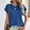 Blue, variant on ATENAR Womens Shirts Casual Shirts Plus Size Solid Tops Army Green M
