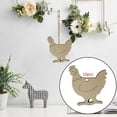 thumbnail image 4 of Adornos colgantes de Pascua DIY: Rodajas de madera para decorar el hogar y centros de mesa Gallo, 4 of 9