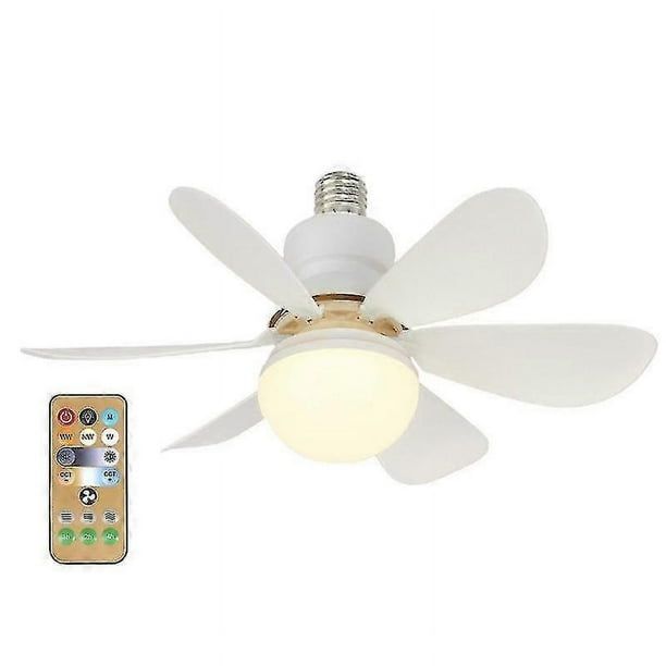 30W/40W Remote Control E27 Ceiling Fan With Dimmable Night Light and Memory Function For Home Office Bedroom Dining