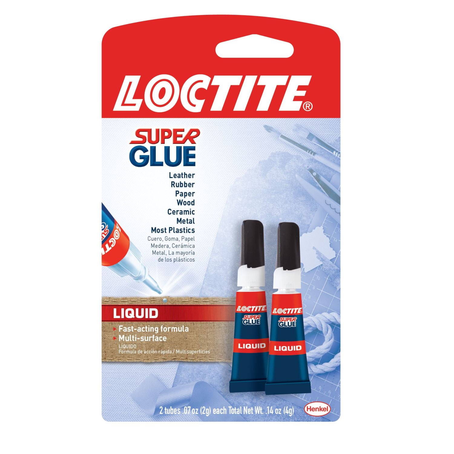 Loctite Super Glue Liquid Tube, 2 pack, Clear 0.07 oz Tube Walmart