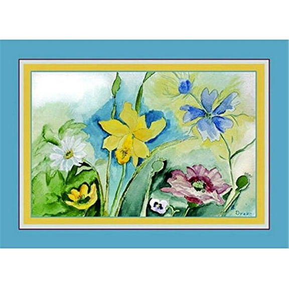 Betsy Drake PM194 Florals Place Mat - Set of 4