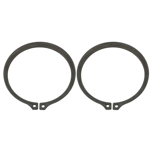 2 Pack Anneaux de Retenue Interne 3 Pouces Circlip, Ressort en Acier 65 Mn, Clips en C, Noir