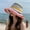white background, variant on Handmade Straw Hat For Women, Foldable Bohemian Seaside Rainbow Color Patchwork Fisherman Hat, Sun Blocking And Face Revealing Small Tidal Basin Hat