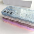 thumbnail image 5 of Compatible with Samsung Galaxy S21 Ultra Glitter Clear Phone Case,Cute Curly Wave Frame Case Women Bling Shiny S21 Ultra Case Soft Shockproof Bumper Cover (White, Samsung Galaxy S21 Ultra), 5 of 12