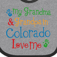 thumbnail image 4 of Inktastic Colorado Grandma Grandpa Love Me Boys or Girls Baby Bib, 4 of 4