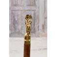 thumbnail image 2 of Dog Head Handle Greyhound Wooden Vintage Walking Cane Gift for Men, 2 of 4