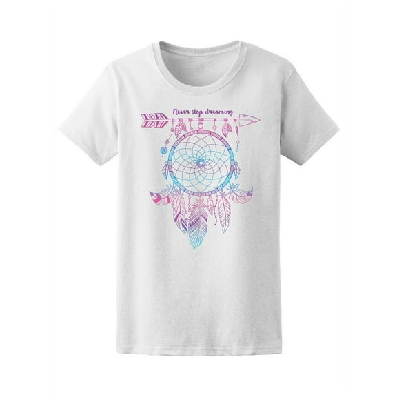 Dream Catcher Pink Watercolor T-Shirt Women -Image by Shutterstock, Female Small