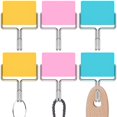 thumbnail image 3 of 6Pcs Magnetic Hook Nail Free Strong Magnet Hooks Multi-Colour Magnetic Hanging Storage Hooks Refrigerator Magnetic Hangers Mini Multi-Purpose Hooks for Kitchen, 3 of 9