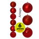 thumbnail image 1 of Esferas Navideñas Grandes Gigantes 15cm Set Paquete 6 piezas decoración navidad acabados mate, brillante y cromada Inastillables Christmas balls ornaments, 1 of 6