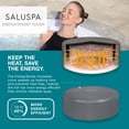thumbnail image 4 of Bestway SaluSpa Zurich AirJet Inflatable Hot Tub with 120 Soothing Jets, Gray, 4 of 12