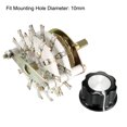 thumbnail image 3 of Selector de interruptor rotativo de 6P3T 6 polos 3 lanzamientos 2 niveles con perilla, 3 of 4
