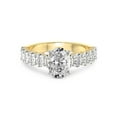 thumbnail image 3 of 1 Carat IGI Certified Oval Shape Lab Grown Diamond Engagement Ring | 14K Yellow Gold | Danica Side Oval Diamond Eternity Lab Diamond Ring | FG-VS1-VS2 Quality Friendly Diamonds, 3 of 5