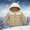 thumbnail image 2 of Ruyang Boys Winter Puffer Coat Padded Warm Quilted Down Jacket Kids Zip Up Hooded Outwear Lightweight Windproof Windbreaker, 2 of 9