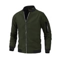 thumbnail image 2 of JHLZHS Work Jacket Men's Jackets Slim Fashion Handsome Casual Jacket Mens Lightweight Jacket 687, 2 of 4