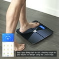 CQRISM Smart Body Weight Scale, High Precision, LED, Bluetooth, LEAONE